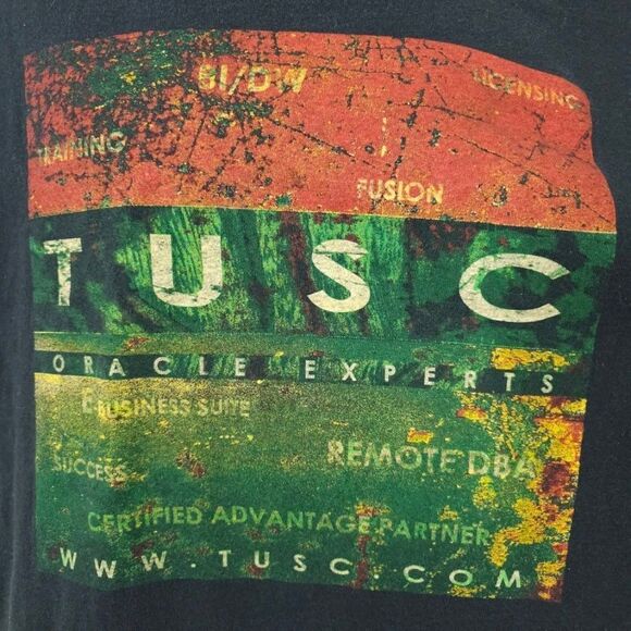 TUSC Oracle Experts T Shirt Vintage 90s Y2K Software Programming Tech Technology - Picture 2 of 5